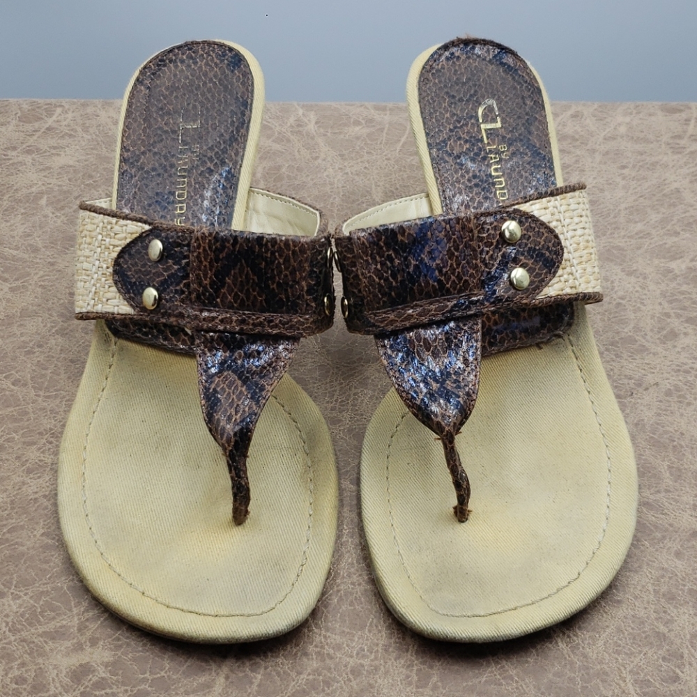 CL by Laundry Josefina Kitten Heel Sandals